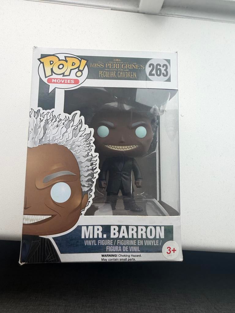 Funko Pop! Mr. Barron - Miss Peregrine's Peculiar Children, Kinderen en Baby's, Speelgoed | Actiefiguren, Nieuw, Ophalen of Verzenden