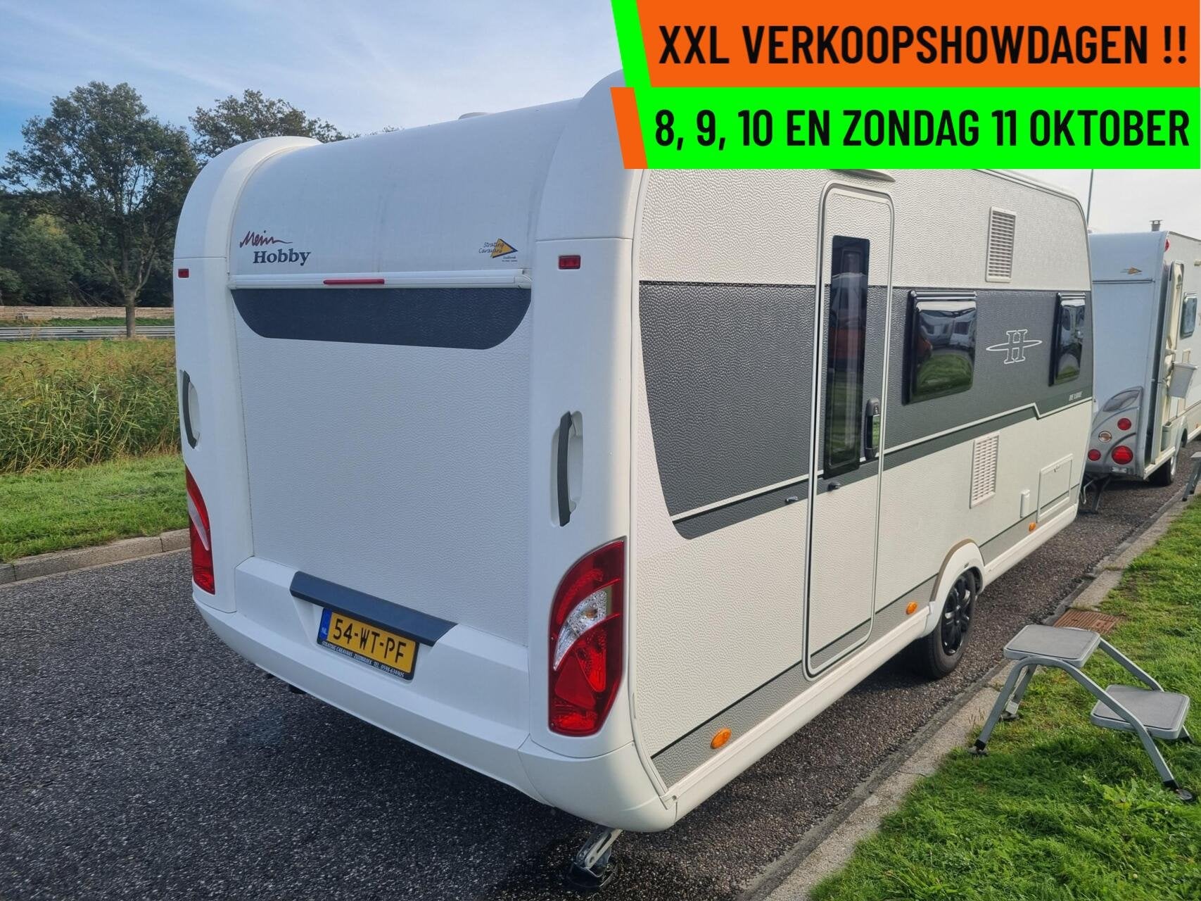 Hobby 490 KMF - XXL VERKOOPSHOW 8,9,10 & 11 OKT. 10-17 UUR, Caravans en Kamperen, Hobby, Bedrijf, Hordeur, 6 tot 7 meter