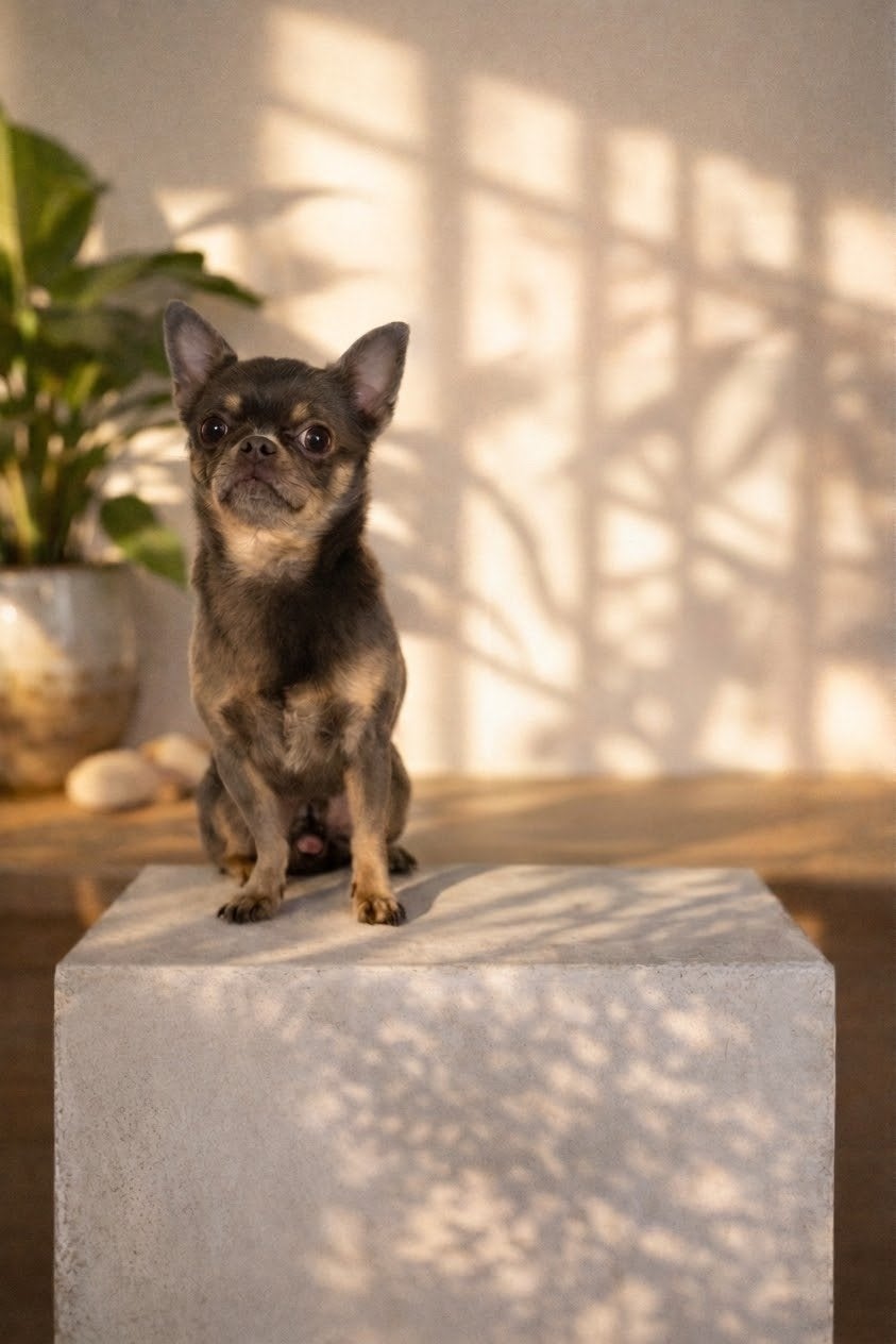 Knappe Chihuahua Reu ter Dekking (Niet te koop)⁠, Reu, Parvo, Eén hond, 3 tot 5 jaar
