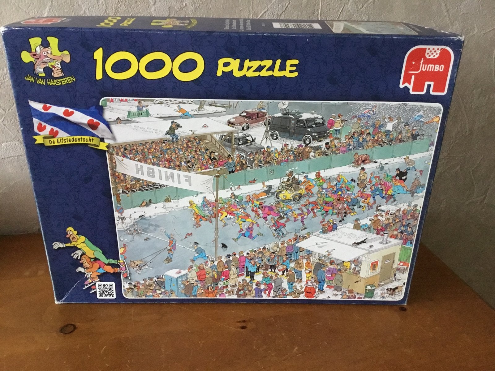Jan van Haasteren De Elfstedentocht 1000 stukjes, Ophalen, 500 t/m 1500 stukjes, Zo goed als nieuw, Legpuzzel