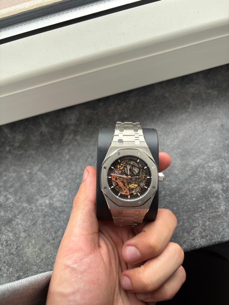 Audemars Piguet Royal Oak Skeleton, Sieraden, Tassen en Uiterlijk, Horloges | Heren, Overige merken, Staal, Polshorloge, Ophalen of Verzenden