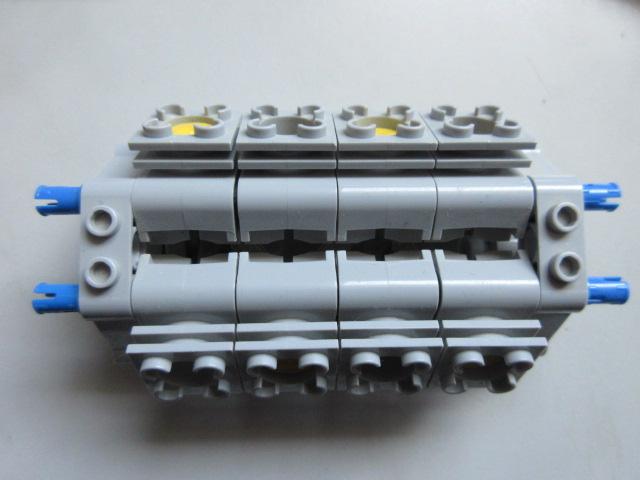 nr. 8007, Technic motorblok, 8 cylinders., Ophalen of Verzenden, Zo goed als nieuw, Complete set, Lego