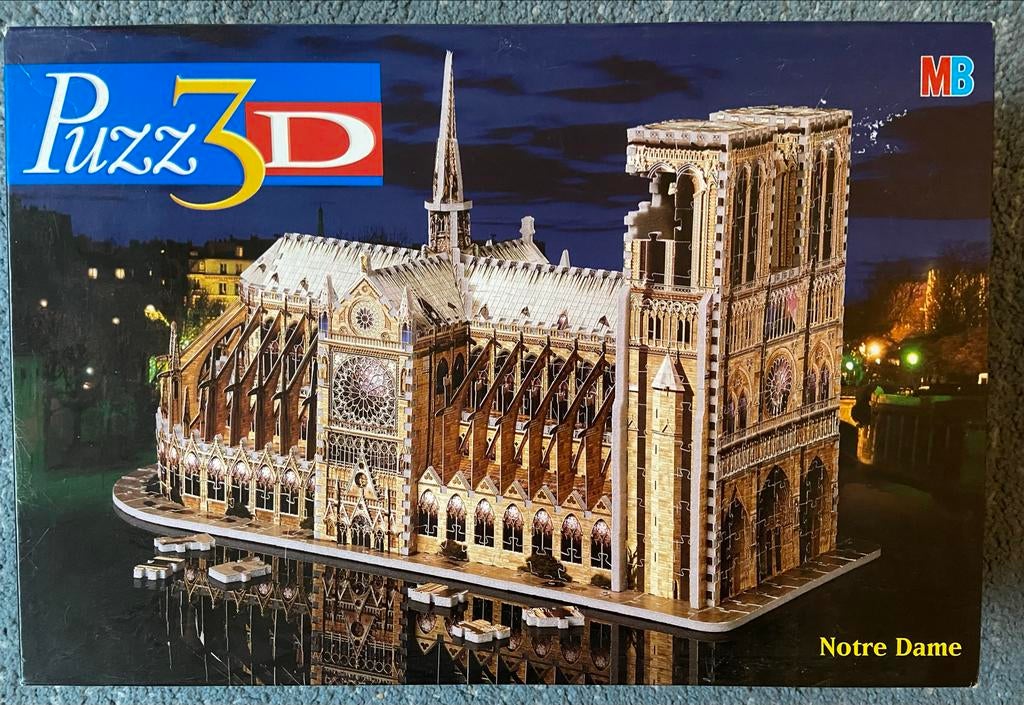 Puzz 3D Notre Dame 952 stukjes, Ophalen, 500 t/m 1500 stukjes, Zo goed als nieuw, Rubik's of 3D-puzzel