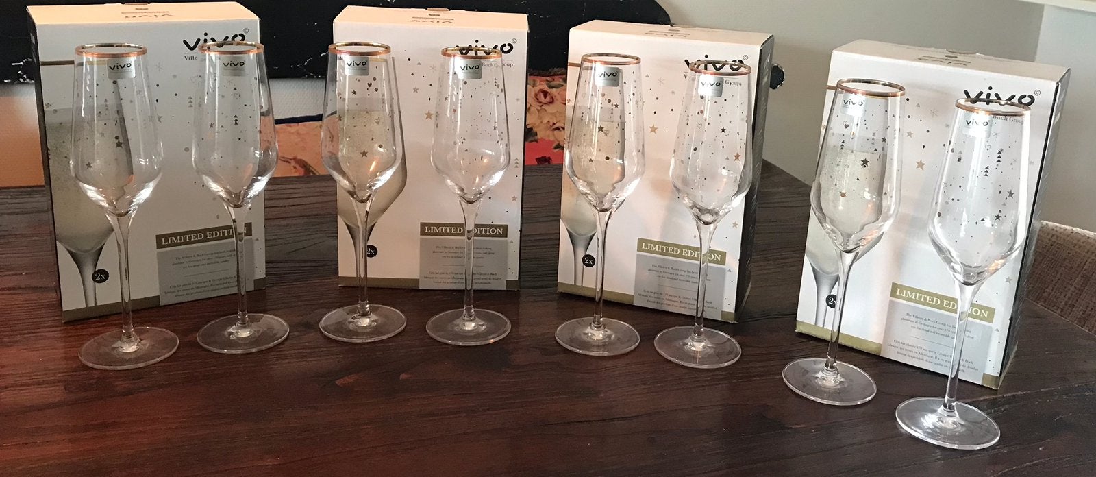 Vivo Limited Edition Champagne Glazen, Ophalen, Glas of Glazen, Vivo, Nieuw