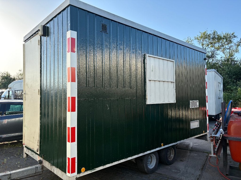 Te koop snelverkeer schaftwagen bouwkeet tandemasser, Doe-het-zelf en Verbouw, Bouwketen en Schaftketen, Gebruikt, Ophalen