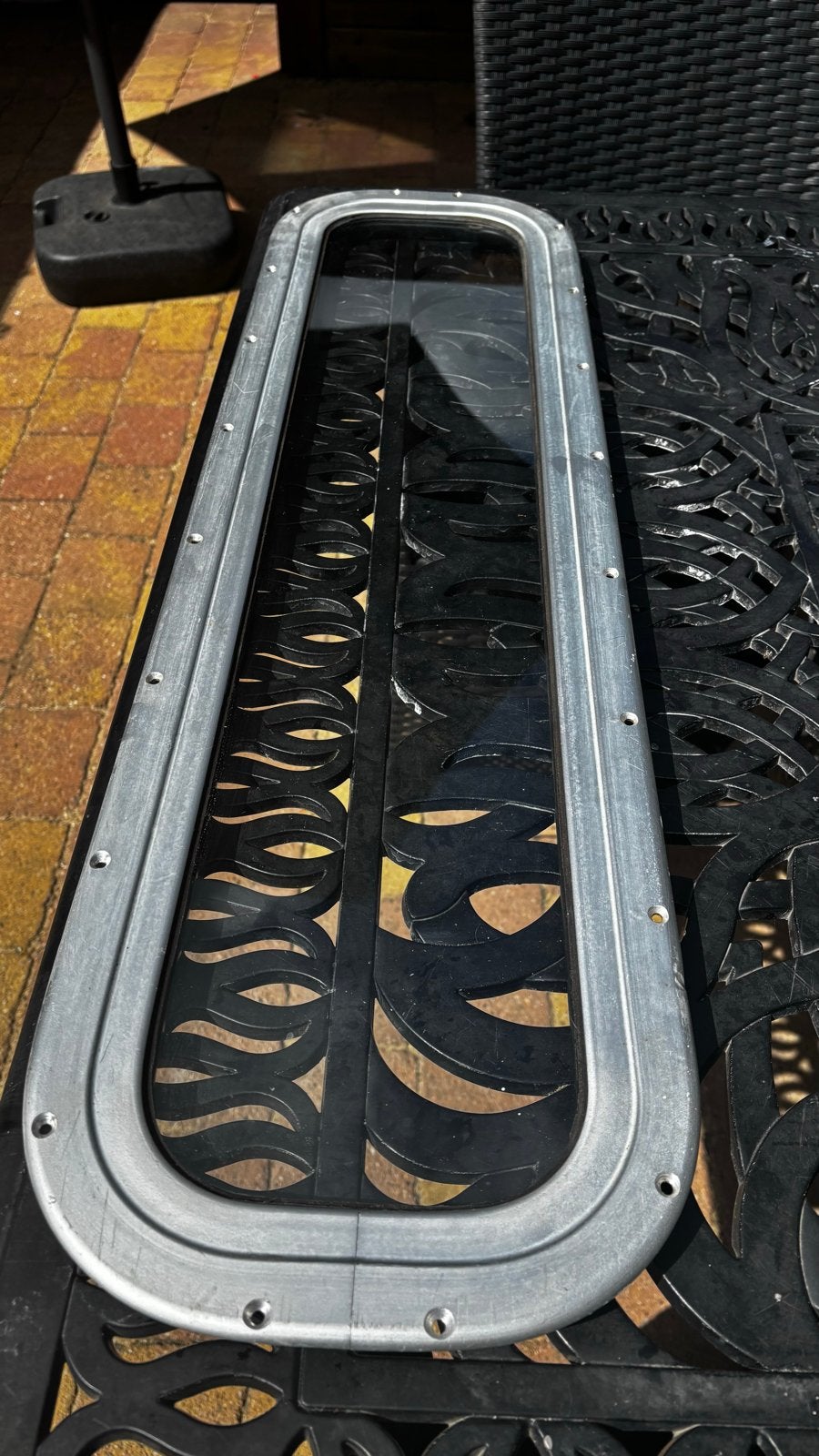 Set van 4 aluminium bootramen, Ophalen of Verzenden, Gebruikt, Overige typen
