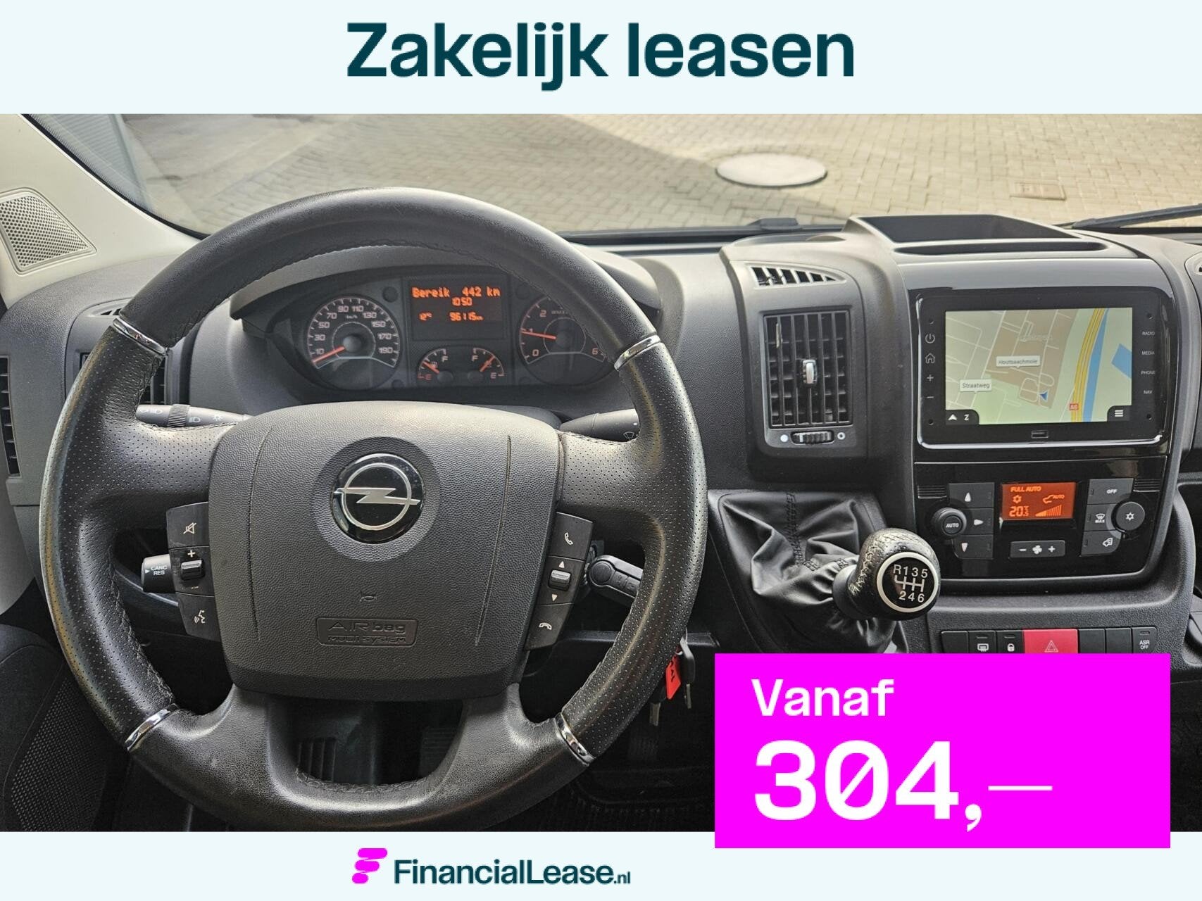 Opel Movano 2.2D L2H2 Airco Camera Trekhaak 3000 kg trekgew, Voorwielaandrijving, Gebruikt, Euro 6, 3000 kg