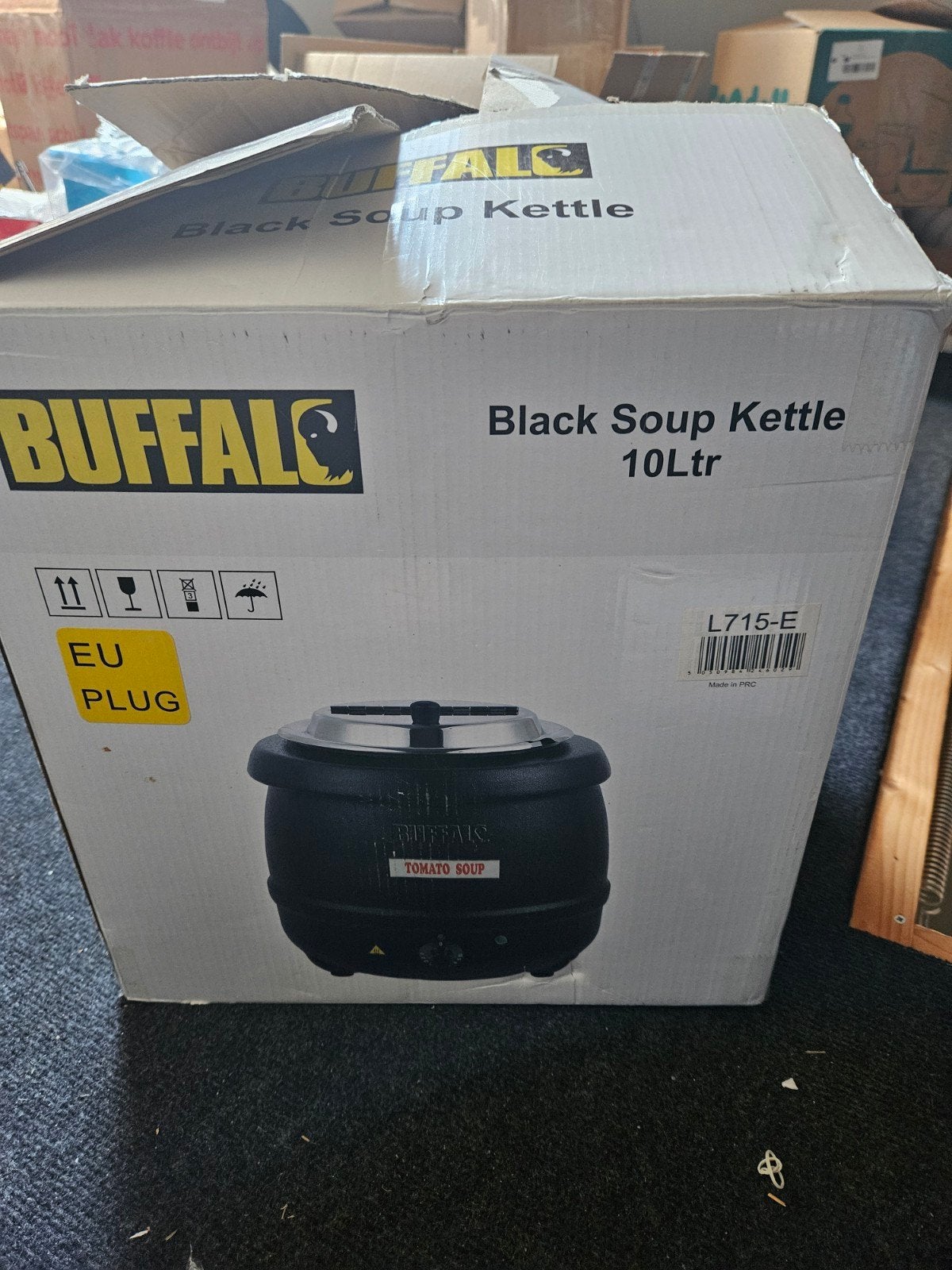 Buffalo Soepketel Zwart 10L -  Zo Goed Als Nieuw in doos, Ophalen of Verzenden, Zo goed als nieuw