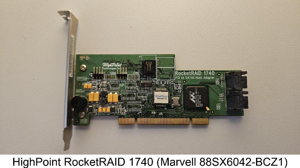 Vintage PCI HighPoint SATA RAID kaart, Ophalen of Verzenden