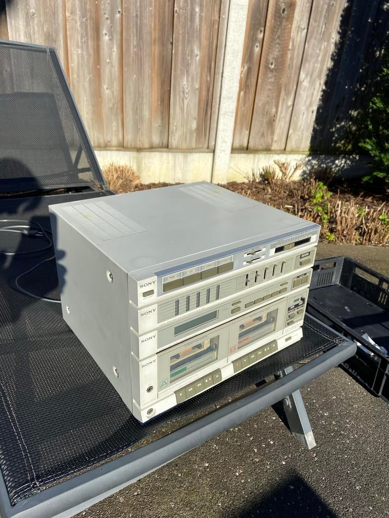 Sony Hifi Set met Platenspeler, Cassettedeck en Speakers, Ophalen, Zo goed als nieuw