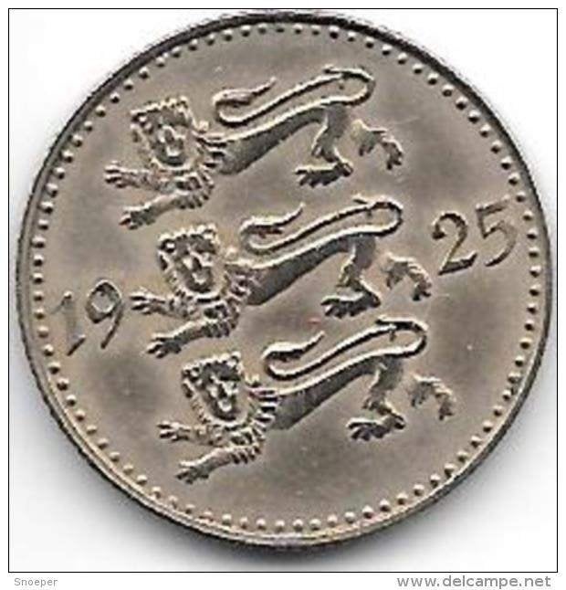 *Estonia 3 marka 1925 km 2a xf+ catalog val 65,00$, Verzenden, Overige landen, Losse munt