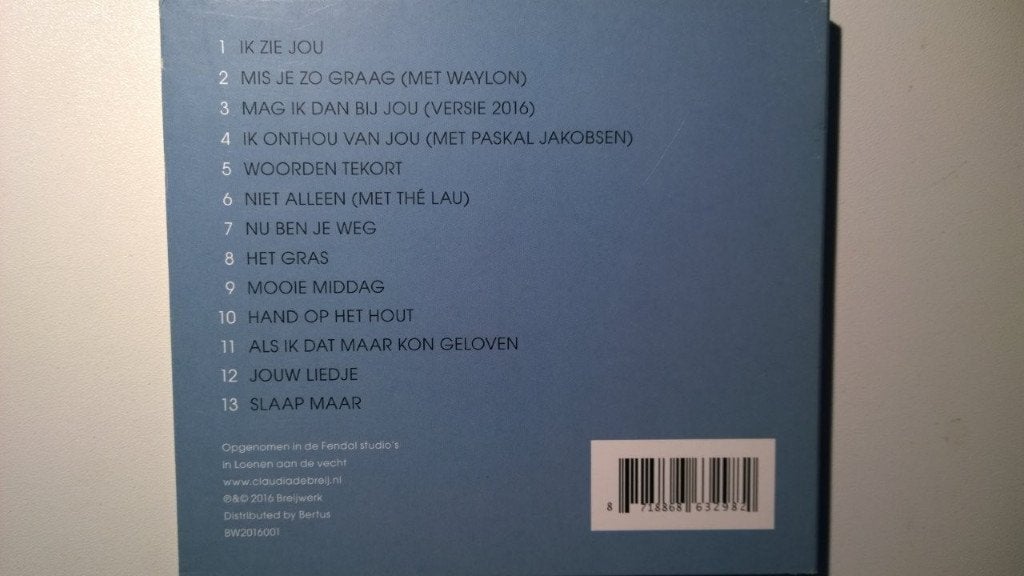 Claudia de Breij - Alles Is Goed, Ophalen of Verzenden, Zo goed als nieuw, Pop
