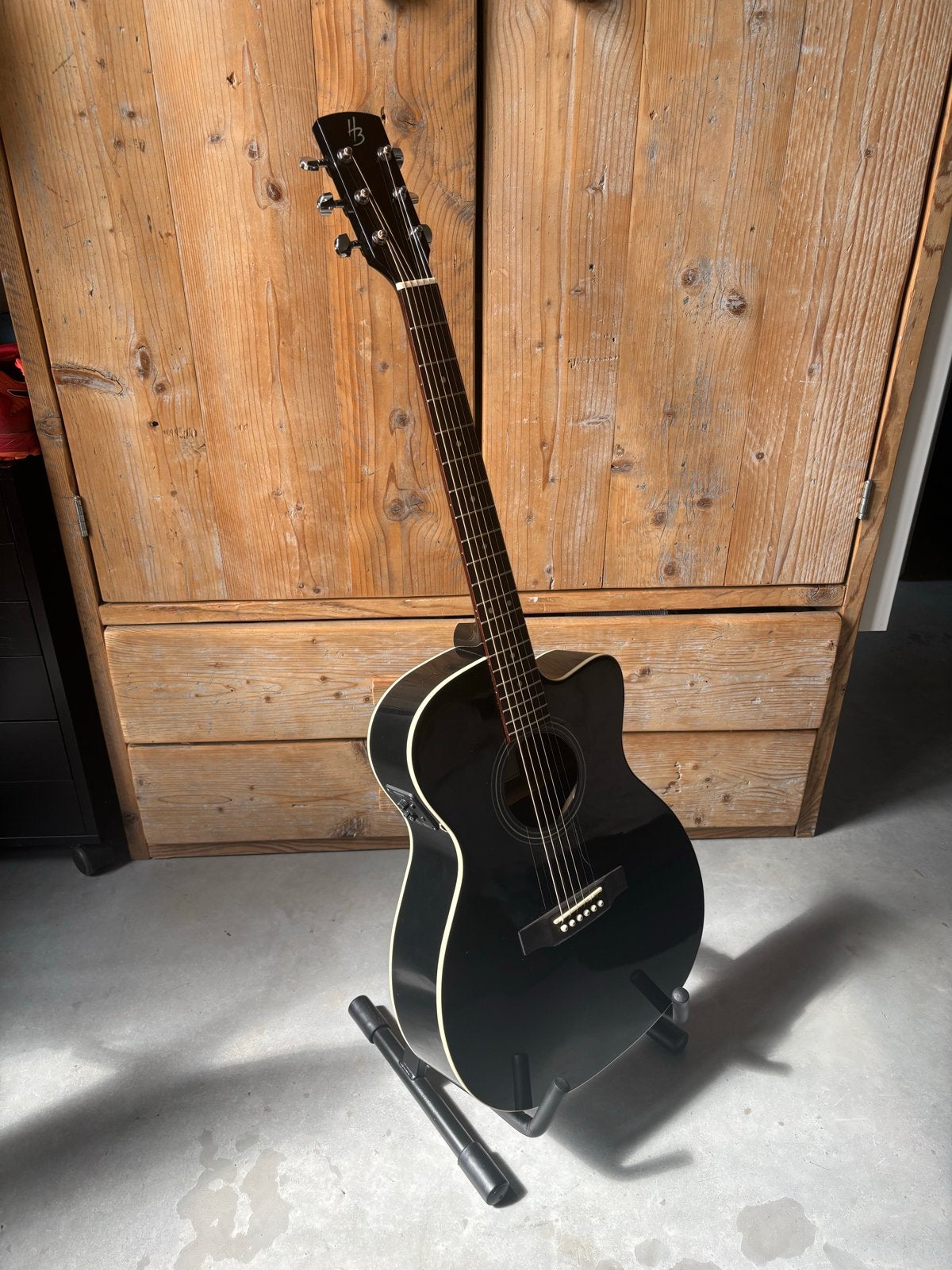 Harley Benton CLA-16SCE BK Westerngitaar met Fishman element, Muziek en Instrumenten, Snaarinstrumenten | Gitaren | Akoestisch