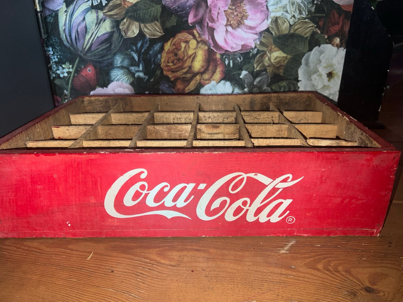 Vintage Houten Coca-cola kratje, Ophalen, Gebruikt, Gebruiksvoorwerp