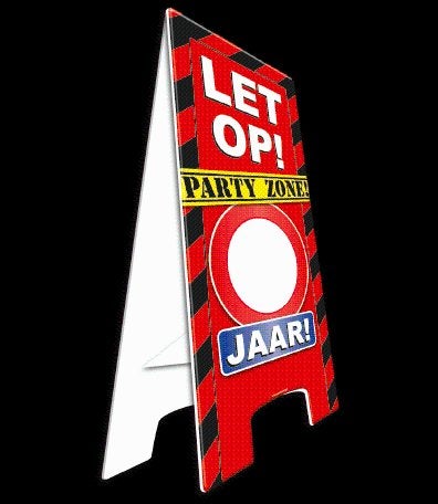 Waarschuwingsbord gefeliciteerd, Nieuw, Ophalen of Verzenden, A, A