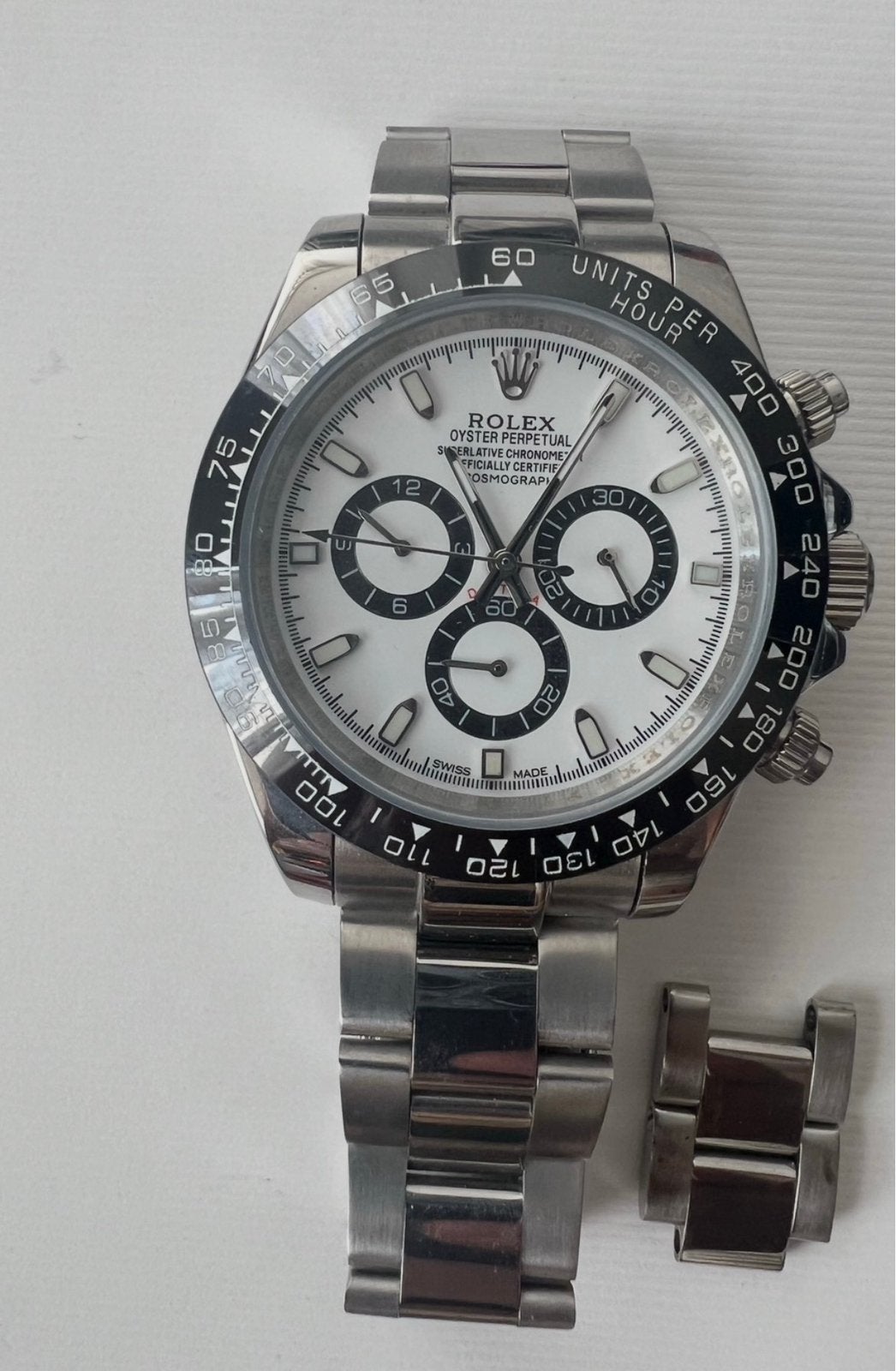 ROLEX Daytona White Ceramic 116500LN, Ophalen of Verzenden, Zo goed als nieuw, Staal, Rolex