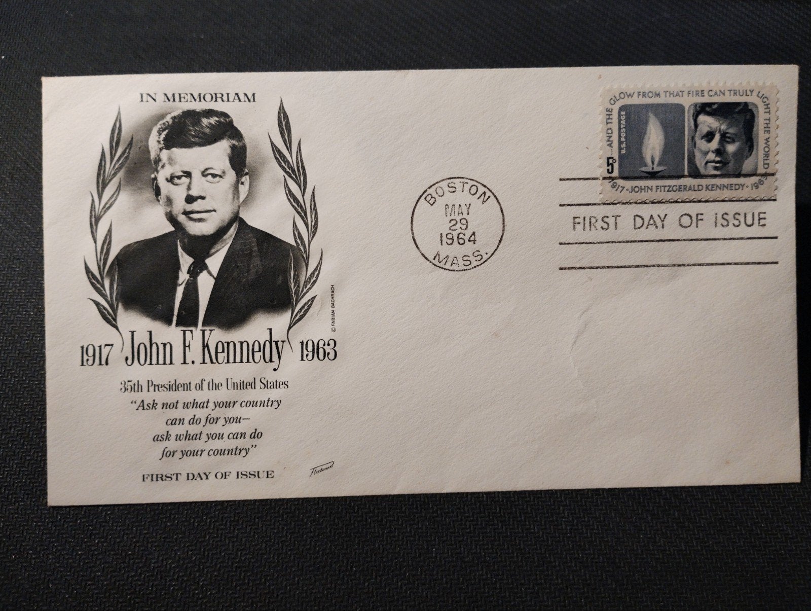 Eerste dag envelop John F.Kennedy 1917-1963., Postzegels en Munten, Postzegels | Eerstedagenveloppen, Ophalen of Verzenden, Nederland