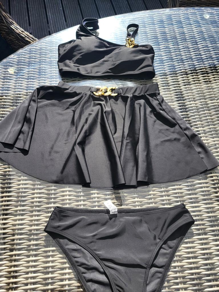 Zwarte bikini met rokje - Maat S, Ophalen, Zwart, Nieuw, Onbekend