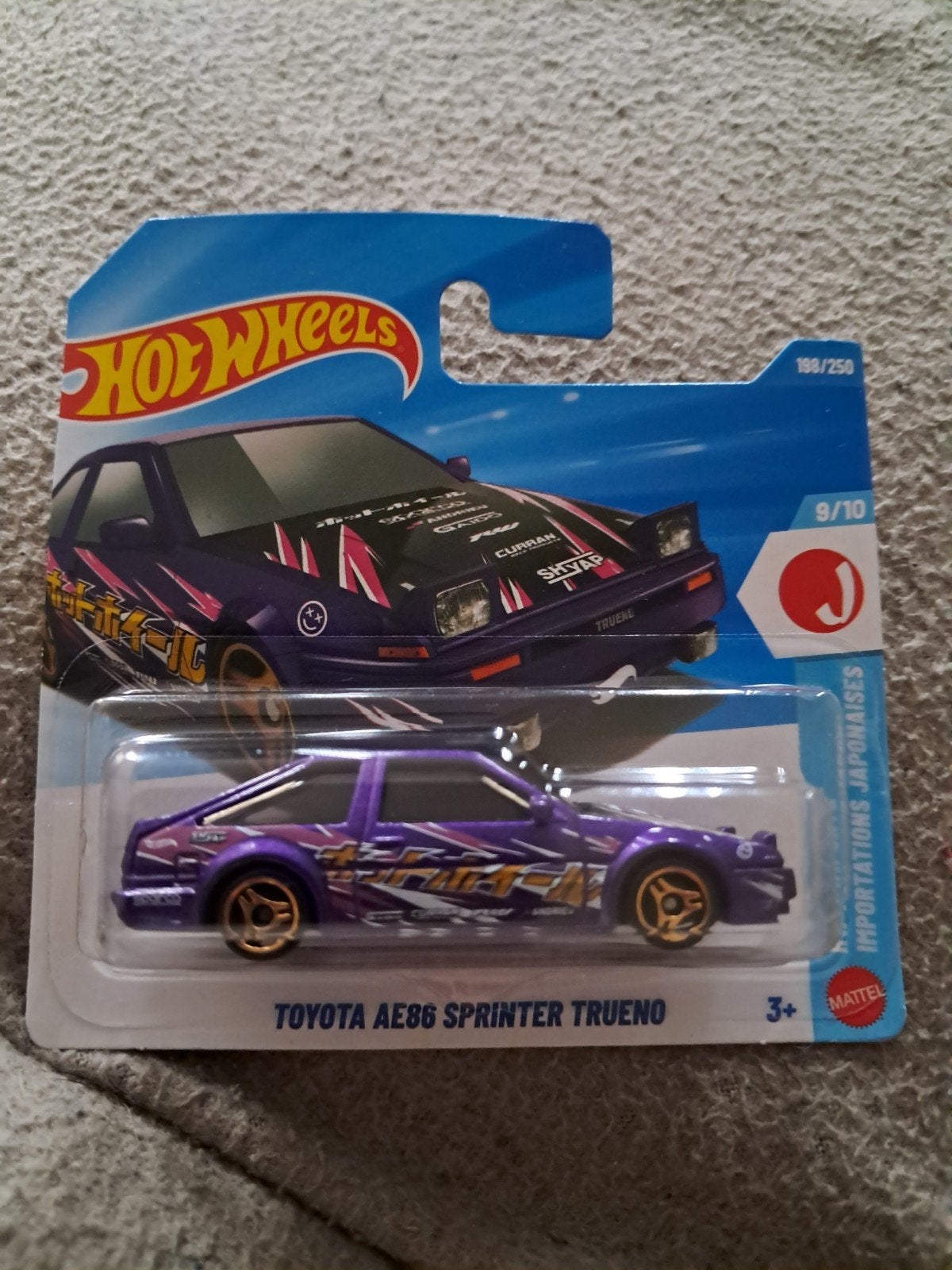 Hot Wheels Toyota AE86 Sprinter Trueno paars nieuw in ovp, Ophalen of Verzenden, Nieuw, Auto