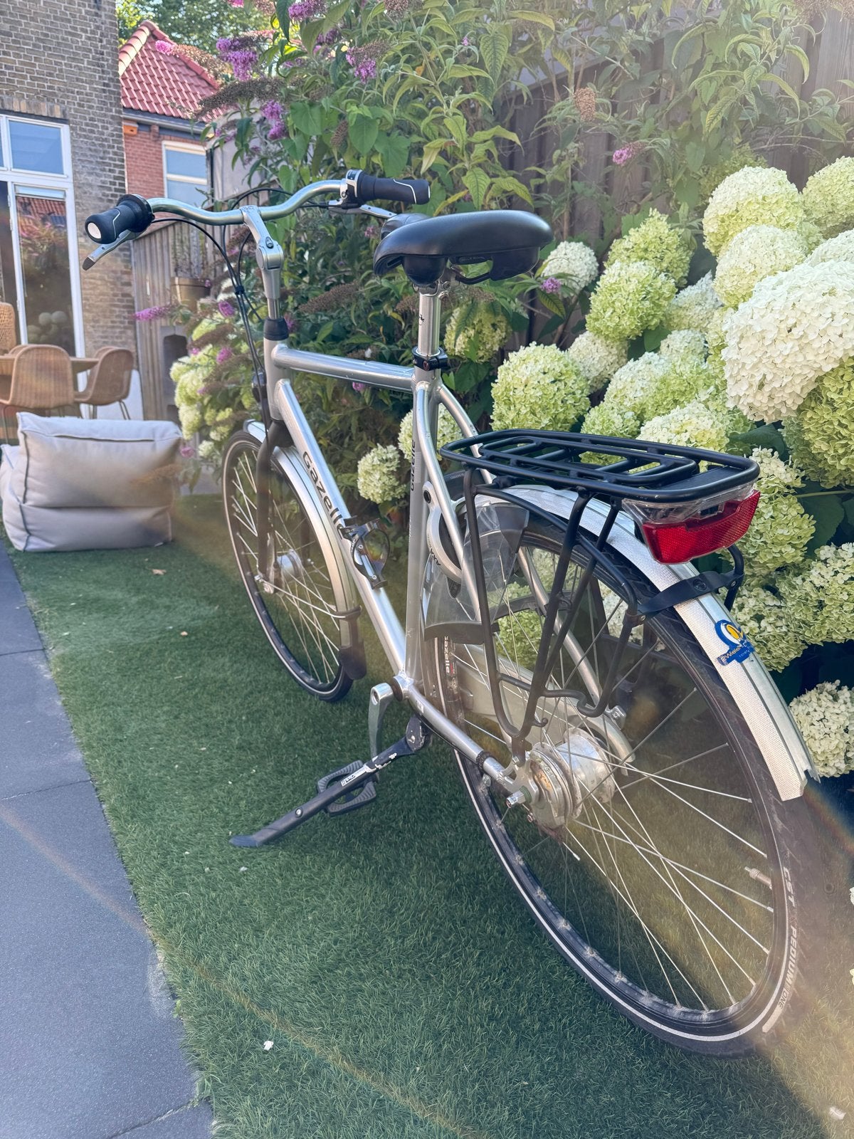 Gazelle Herenfiets met 7 versnellingen en werkend licht, Ophalen, Gebruikt, Versnellingen, 61 tot 65 cm
