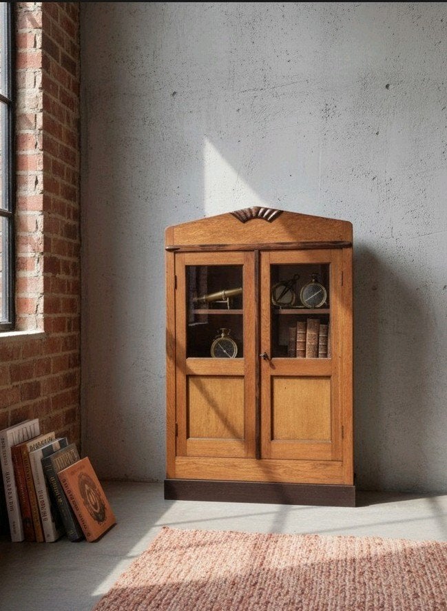 antieke kast Amsterdamse School boekenkastje, Antiek en Kunst, Antiek | Meubels | Kasten, Ophalen