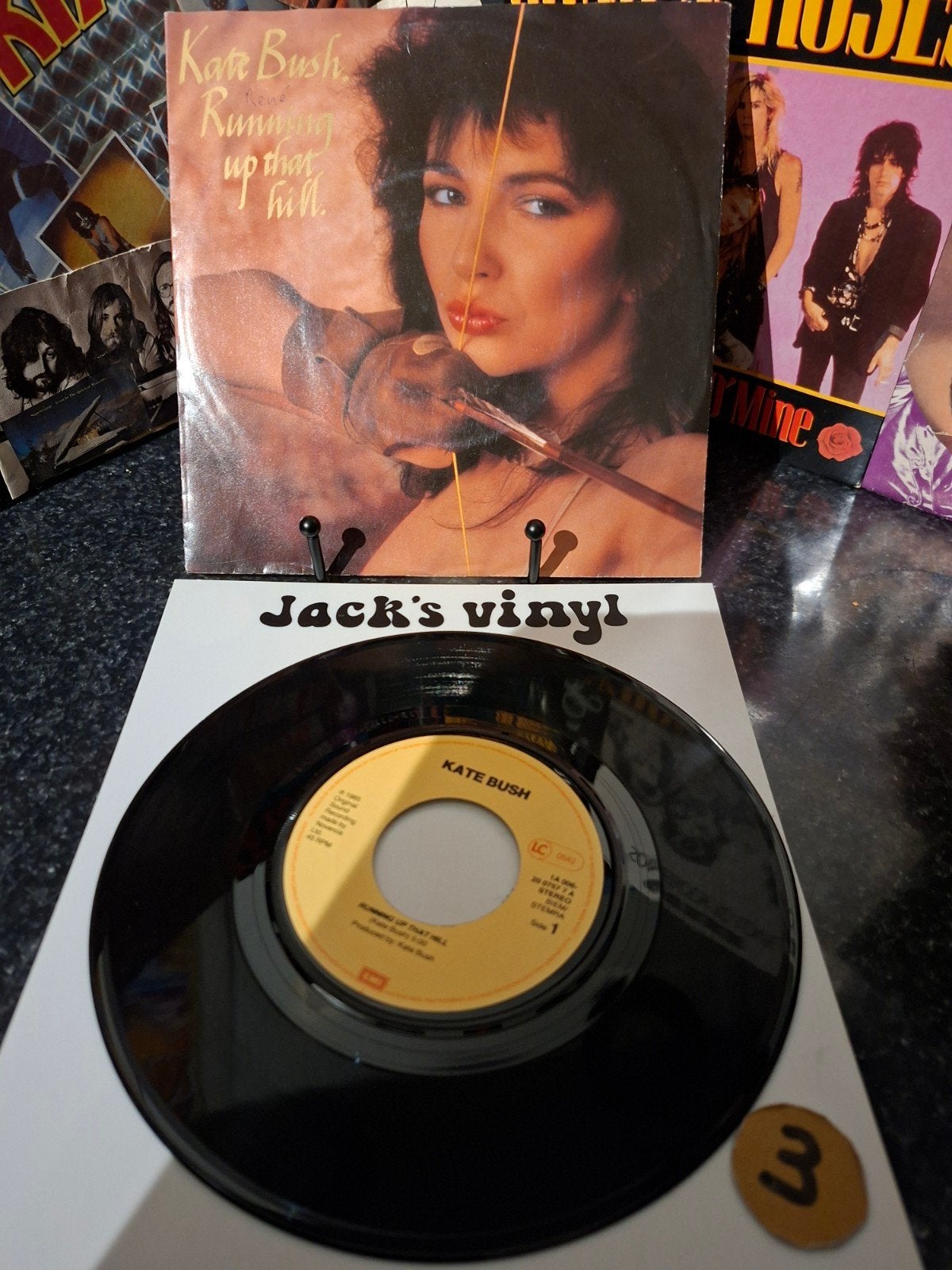 Kate Bush - Running Up That Hill     1985/2, 7 inch, Ophalen of Verzenden, Overige typen, Fotohoes