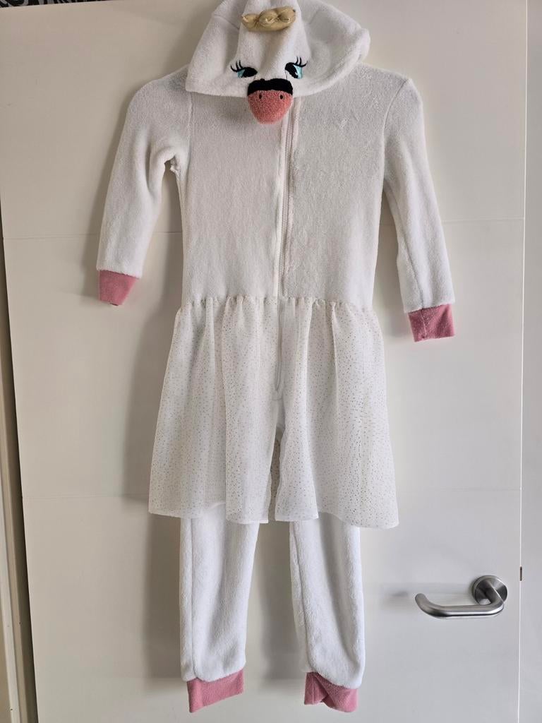 Eenhoorn Onesie / Badjas voor Meisjes - Maat 122-128, Ophalen of Verzenden, Zo goed als nieuw, 110 t/m 116