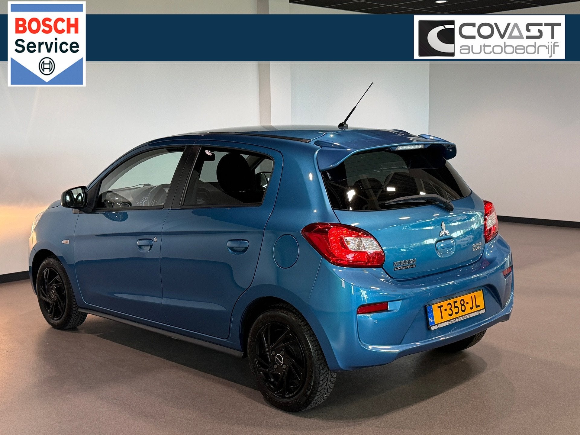 Mitsubishi Space Star 1.2 Edition 100+ *19d.km* Navigatie|Ap, Voorwielaandrijving, Stof, Gebruikt, Blauw