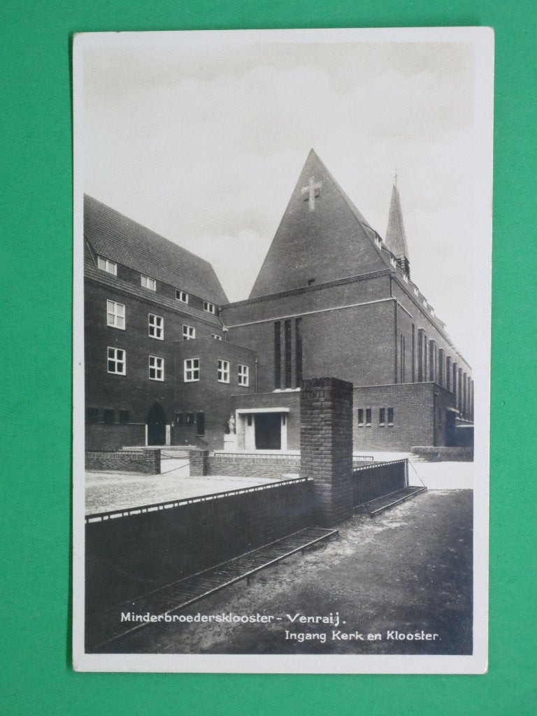ansichtkaart Venray Minderbroedersklooster, Verzenden, 1940 tot 1960, Gelopen, Limburg