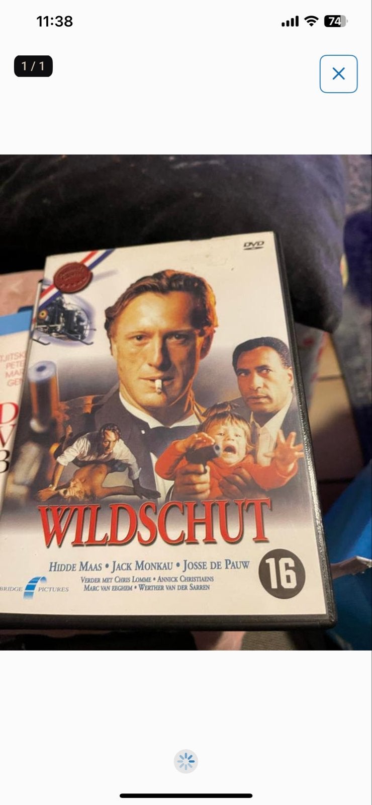 Wildschut DVD - Actiethriller met Hidde Maas, Ophalen of Verzenden