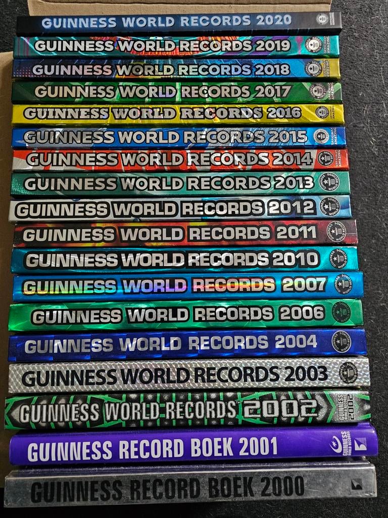 Guinness World Records Boeken Collectie (1983-2020), Boeken, Ophalen, Gelezen, Guinness World Records, Nederland