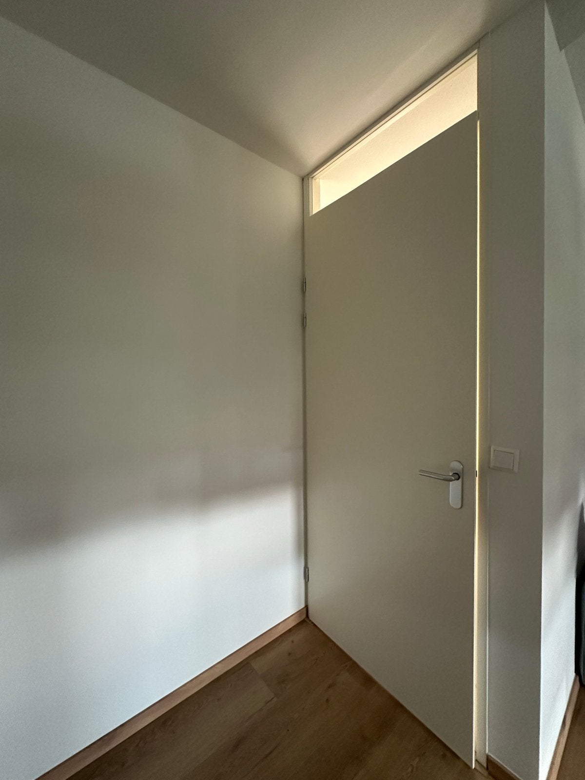 Witte binnendeur met bovenlicht, Ophalen, Gebruikt, 80 tot 100 cm, 215 cm of meer