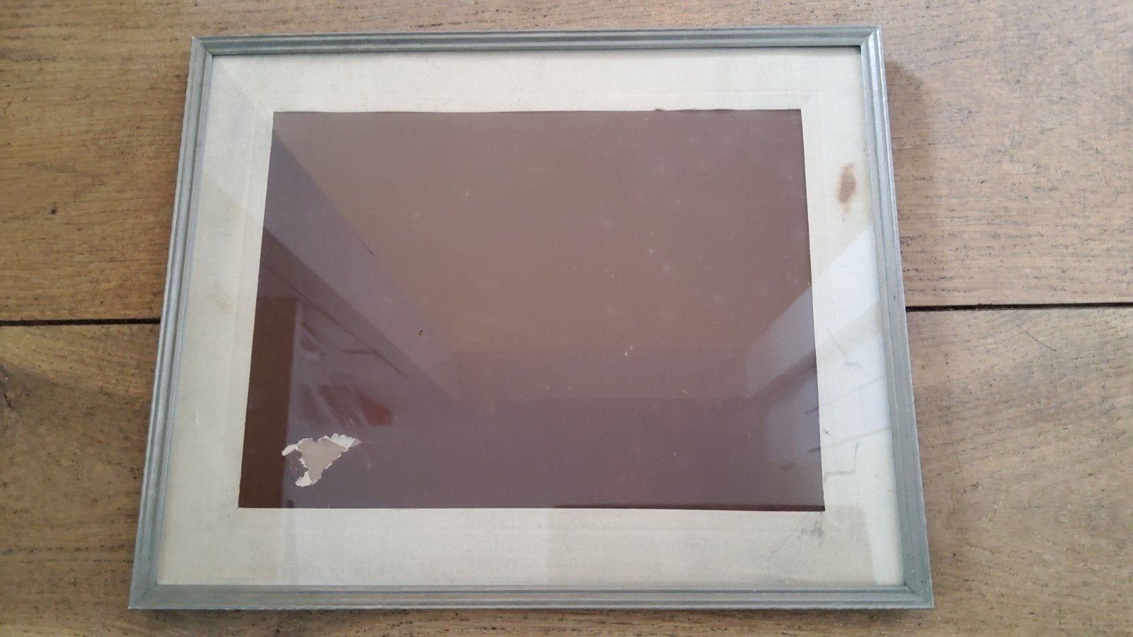 Extra groot antiek zilver kleur fotolijstje bewerkte rand., Ophalen of Verzenden