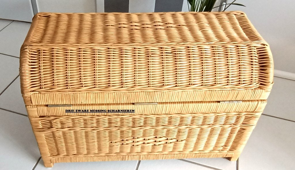 vintage opbergkist ,met scharnierend deksel  (duurzaam ), Ophalen, Gebruikt, 50 tot 100 cm, Overige houtsoorten