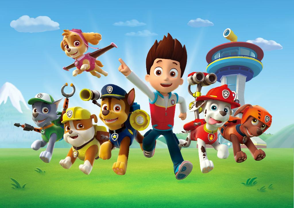 Paw Patrol fotobehang L - Pups - 255x180cm * Muurdeco4kids, Verzenden, Nieuw