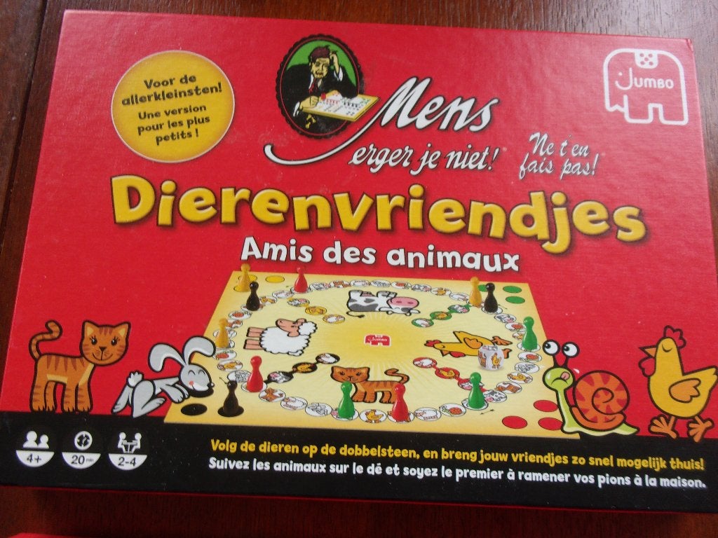 Spel "MENS ERGER JE NIET DIERENVRIENDJES"  NIEUW, Hobby en Vrije tijd, Gezelschapsspellen | Bordspellen, Een of twee spelers, Ophalen of Verzenden