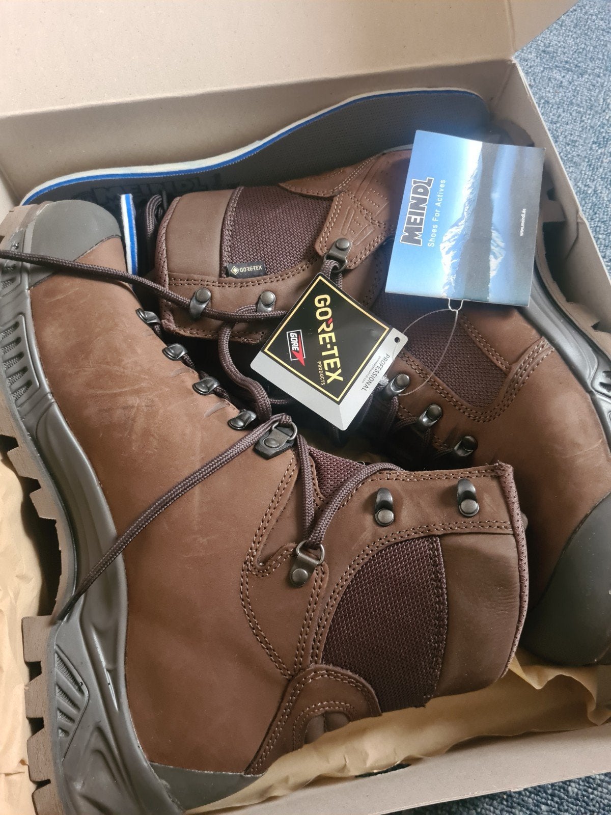 Nieuwe Meindl Gevechtslaars C3 GTX - W3 - Bruin, Maat 10, Bruin, Nieuw, Ophalen of Verzenden, Wandelschoenen of Bergschoenen