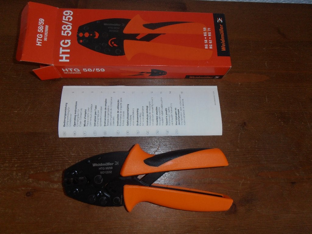 Weidmuller HTG 58/59 coax connector krimptang., Ophalen of Verzenden, Nieuw