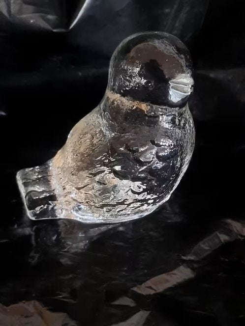 Pukeberg Karrstrand Westerberg . vogeltje van glas, Ophalen of Verzenden, Zo goed als nieuw, Dier
