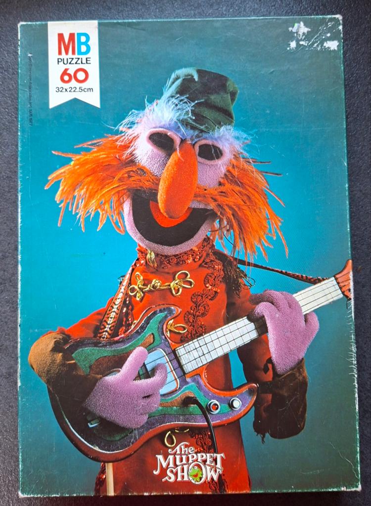 Puzzel The Muppet Show ( 63 stukken) Vintage  M.B, Ophalen of Verzenden, Overige typen