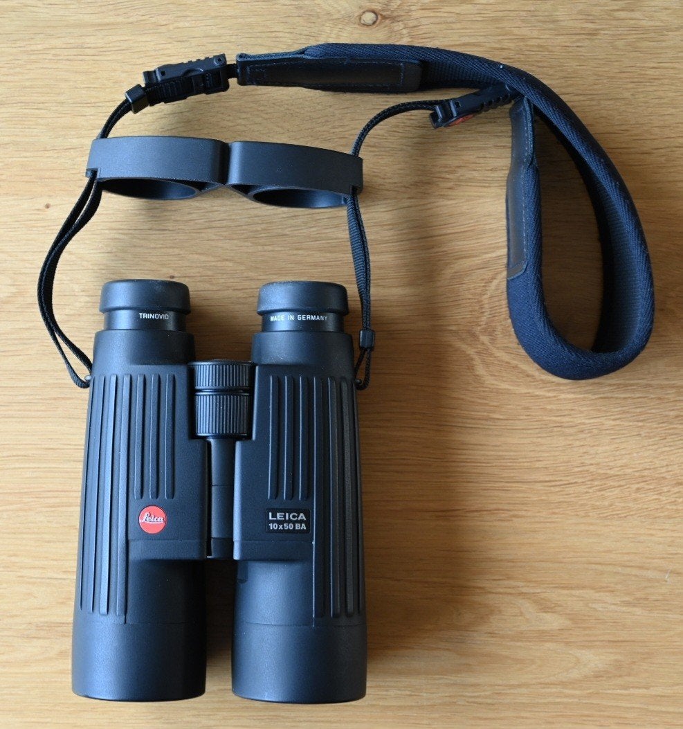 Leica Trinovid 10 x 50 BA verrekijker, Dakkant (recht), Ophalen of Verzenden, Zo goed als nieuw, 8 tot 12x