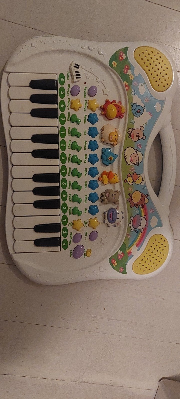 Interactief Baby Speelgoed Piano met Geluid en Licht, Ophalen of Verzenden, Gebruikt, Overige typen, Met licht