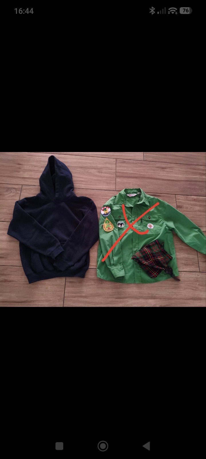 Scouting Titus Brandsma hoodie 140 en das, Verzamelen, Scouting, Ophalen of Verzenden, Gebruikt, Kleding
