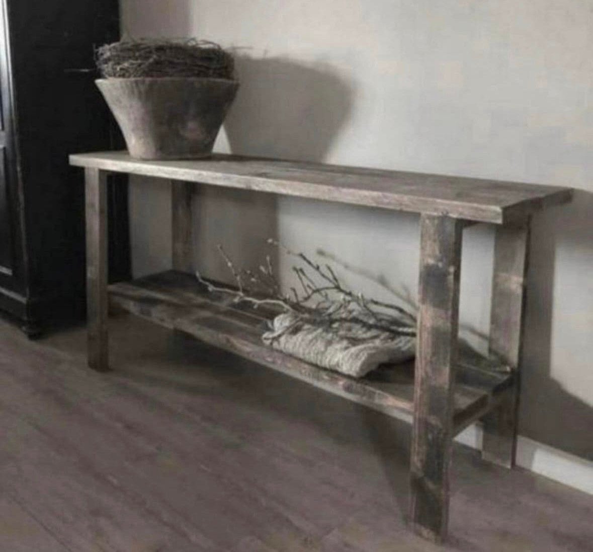 ~Stoer Sober Landelijk Houten Sidetable/Wandtafel~, Ophalen of Verzenden, Nieuw