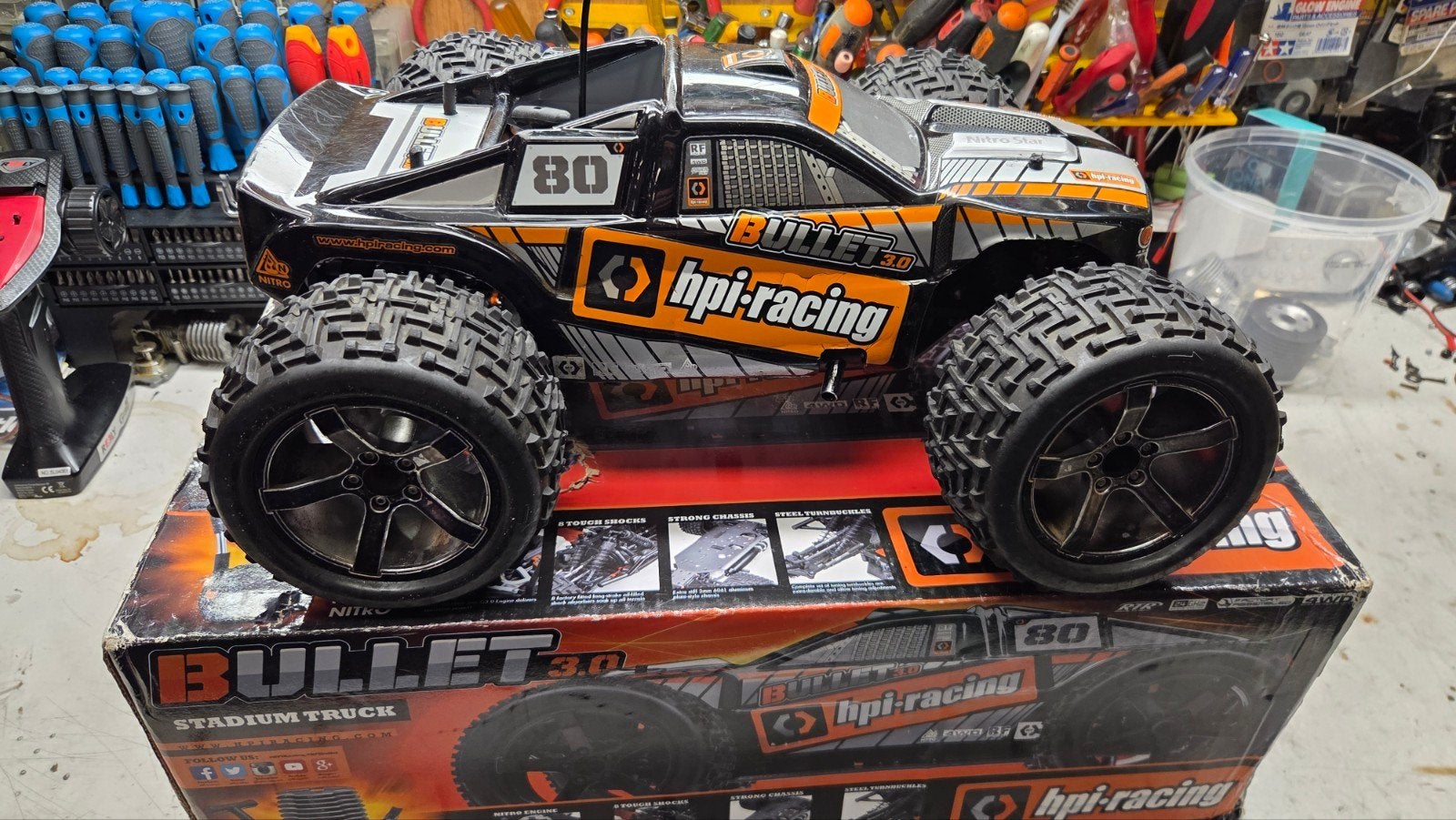 Te koop mooie hpi bullit, Gebruikt, Auto offroad, Ophalen of Verzenden, Overige schalen