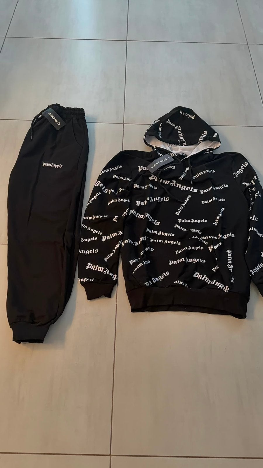 Palm Angels trainingspak met capuchon, Ophalen of Verzenden, Nieuw, Maat 38/40 (M), Zwart