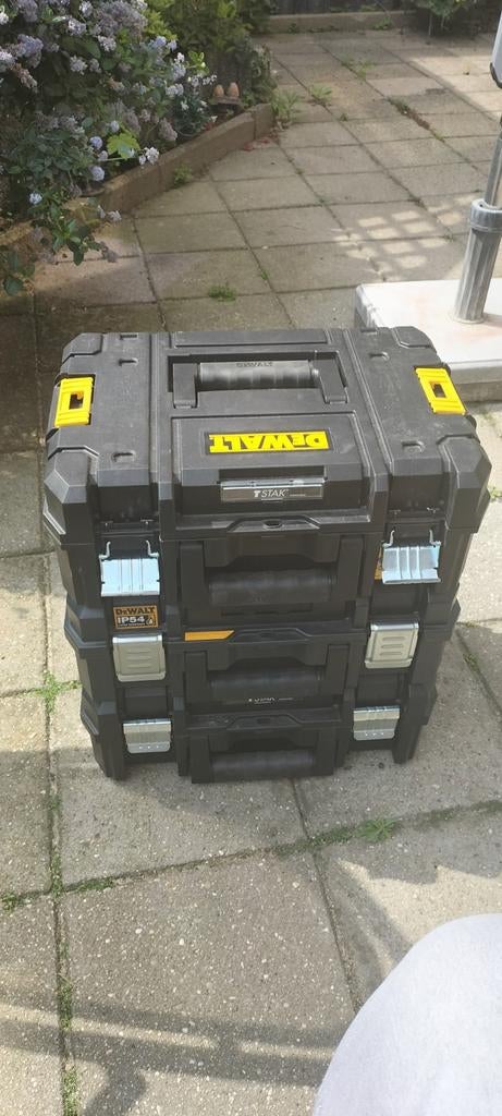 Dewalt T-stak koffer 3x, Doe-het-zelf en Verbouw, Gereedschapskisten, Ophalen
