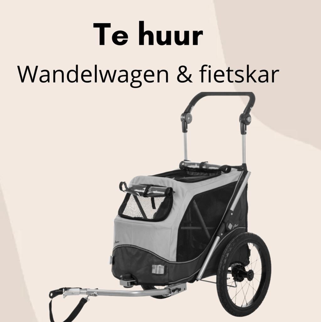 Te huur l Wandelwagen / fietskar hond 🐾, Dieren en Toebehoren, Honden-accessoires, Ophalen, Zo goed als nieuw, Info@doggydaysoisterwijk.nl