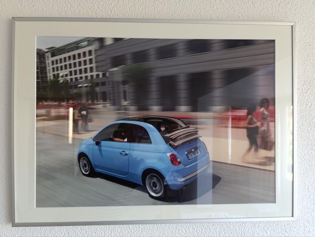Originele dealer plaat Fiat 500 cabrio, Ophalen of Verzenden, Zo goed als nieuw, Auto's