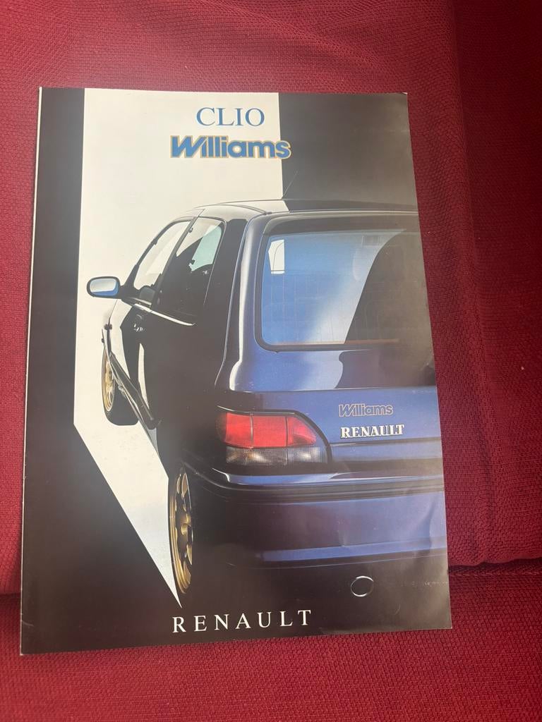 Renault Clio Williams folder, Ophalen of Verzenden, Renault